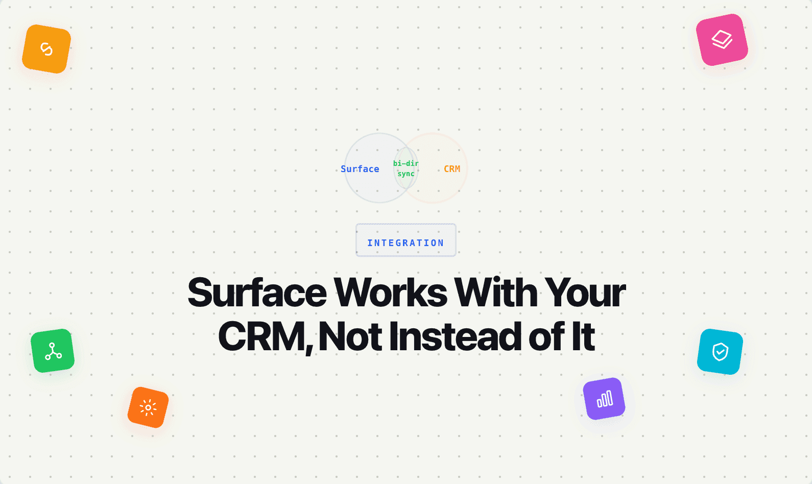 How Surface Labs Works With Your CRM, Not Instead of It