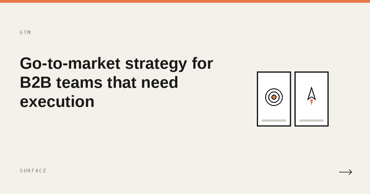 Go-to-market strategy for B2B teams that need execution