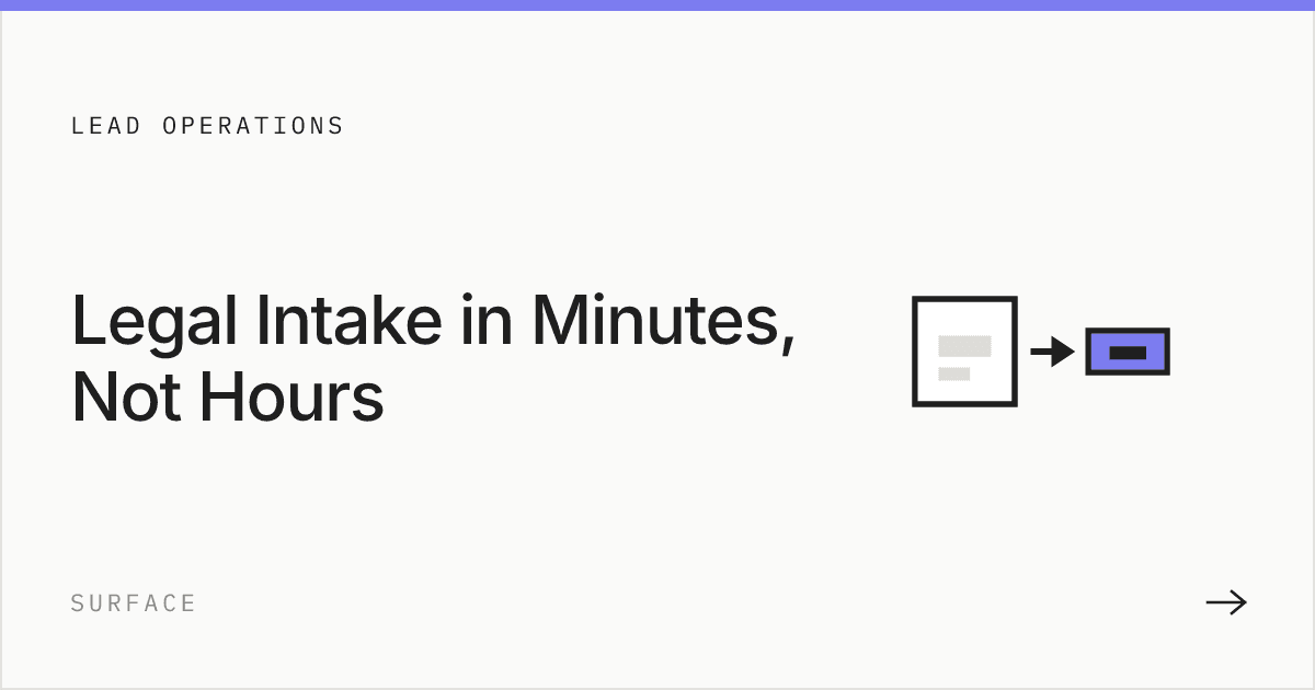 How to Cut Legal Intake Response Time From 24 Hours to 5 Minutes