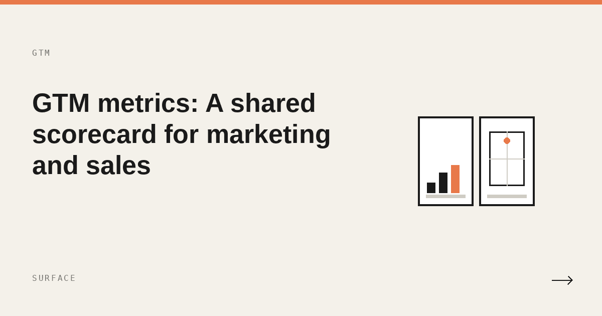 GTM metrics: A shared scorecard for marketing and sales