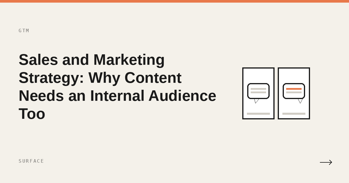 Sales and Marketing Strategy: Why Content Needs an Internal Audience Too