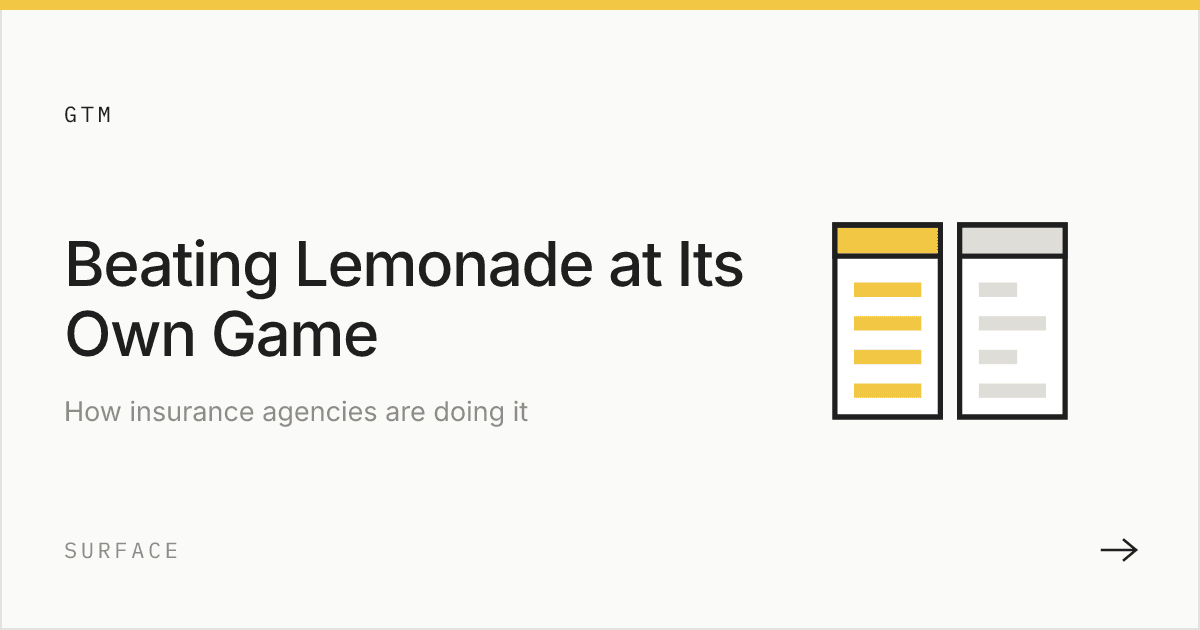 How Insurance Agencies Are Beating Lemonade at Their Own Game