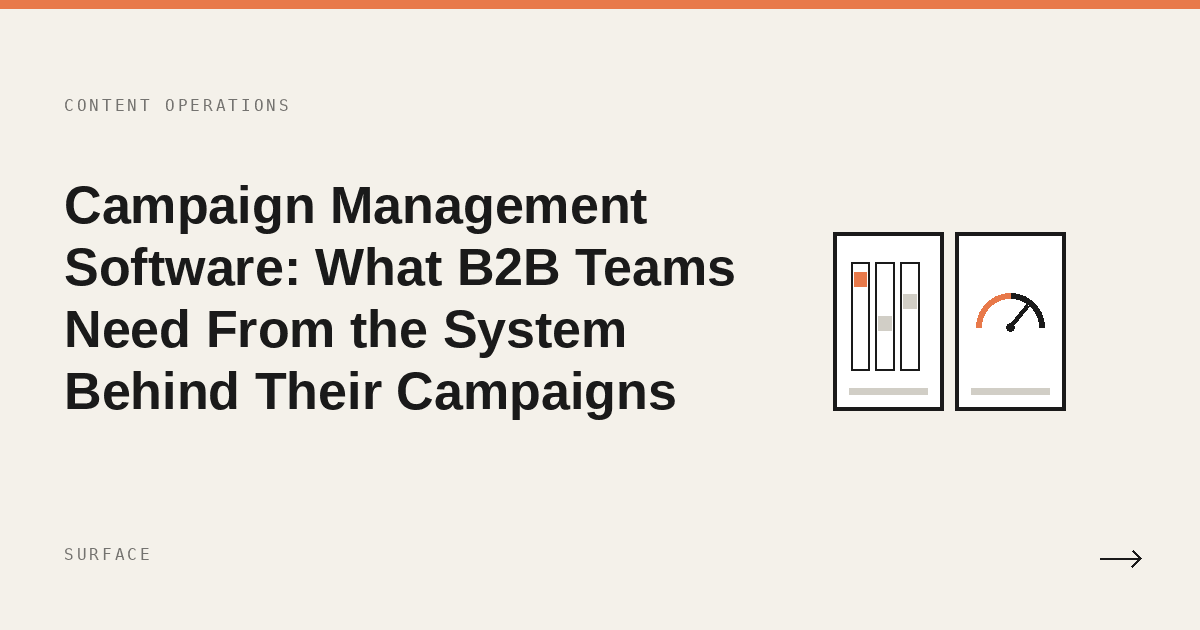 Campaign Management Software: What B2B Teams Need From the System Behind Their Campaigns